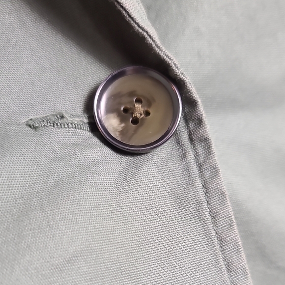 CABI Olive Three Pocket Green Blazer One Button Jacket Size Small - Picture 5 of 16